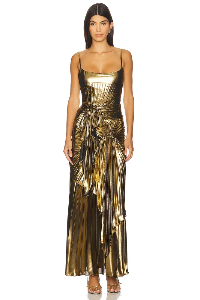 Torrent Dress Floorlength Metallic