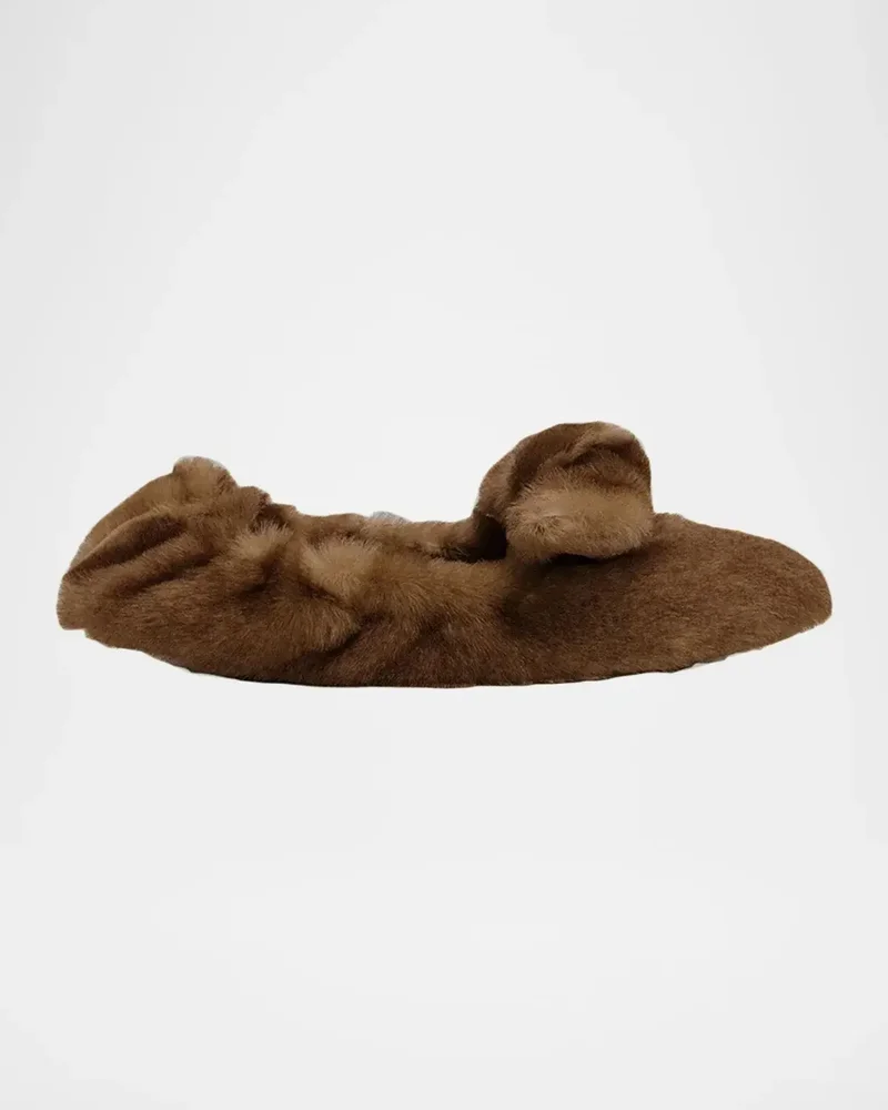Carousel Leather Ballerina Flats