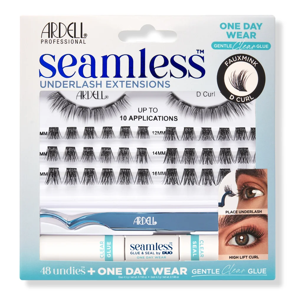 Seamless One Day Underlash Extension Kit - Faux Mink D Curl