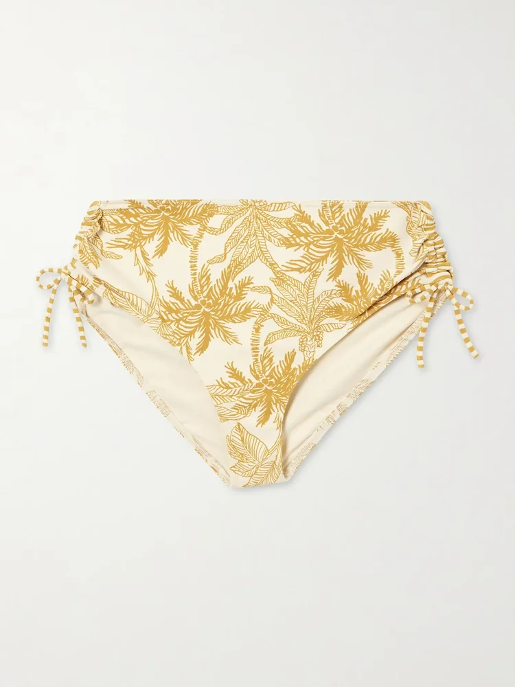 Voyageuse printed bikini briefs