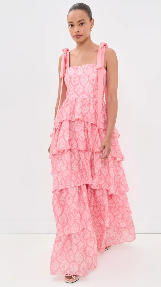Odette Tiered Ruffle Gown