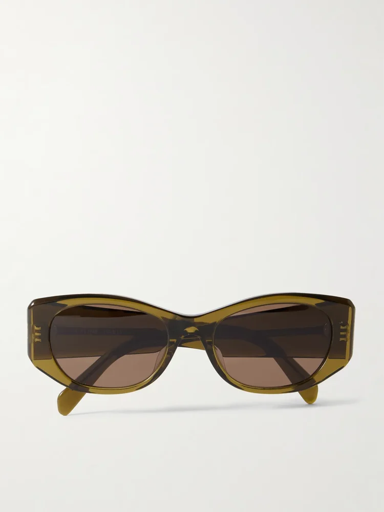 Cat-eye acetate sunglasses