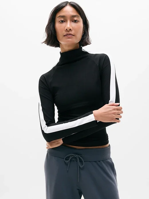 athleta.gap.com Renew Seamless Mock Neck Top