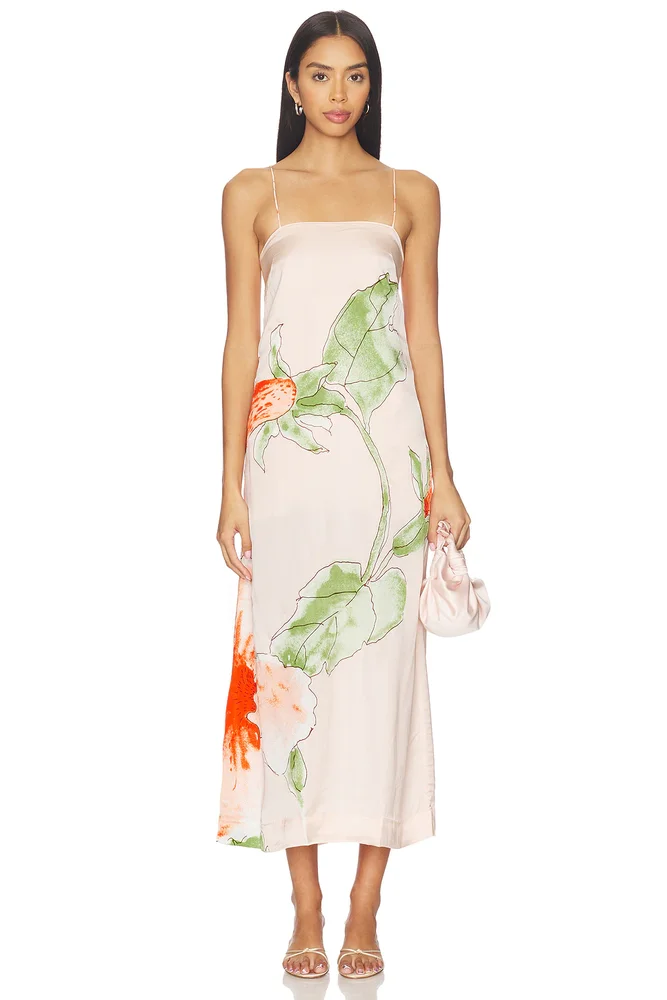 Spaghetti Strap Midi Dress