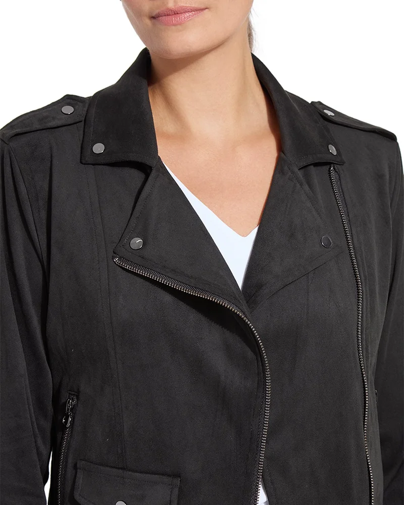 Amelia Moto Faux Suede Jacket