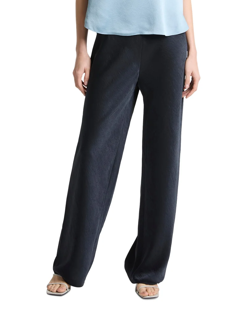 Colette High Waist Fluid Satin Bias Pants