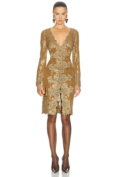Floral Lace Long Sleeve Dress