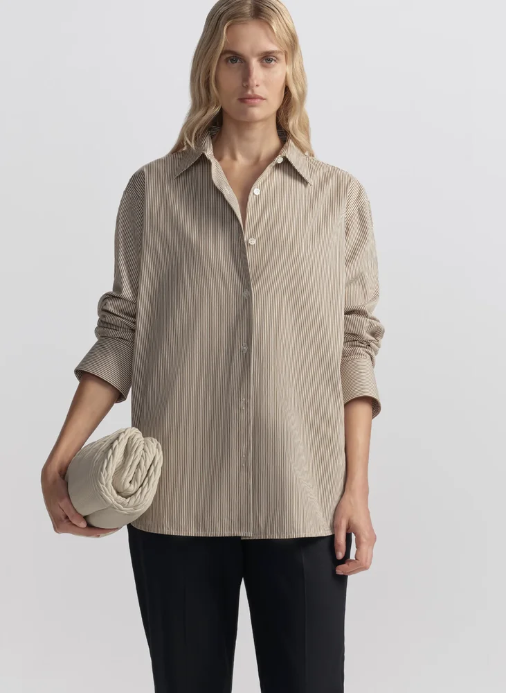 Mason Relaxed Cotton Stripe Shirt