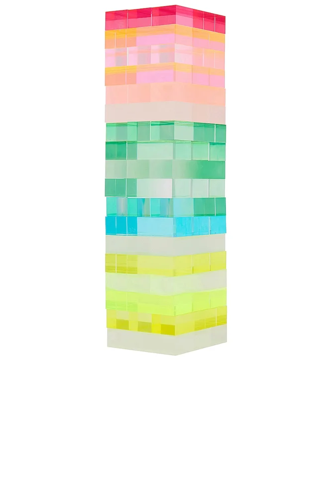 Ombre Lucite Jumbling Tower