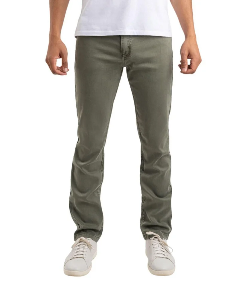 Men's Classic Fit Jeans Signature Stretch Denim Green Wash