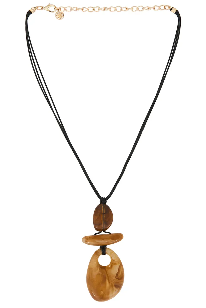 Juness Cord Pendant Necklace