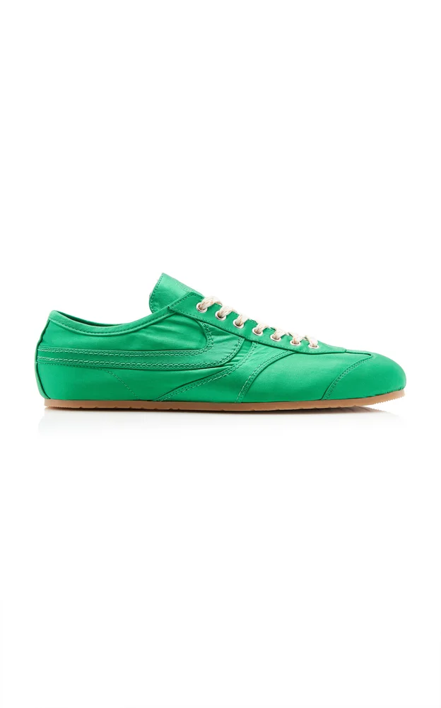 Satin Low-Top Sneakers