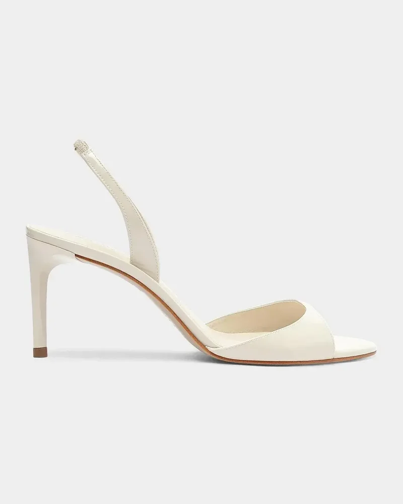 Scarlett 80MM Patent Leather Slingback Sandals