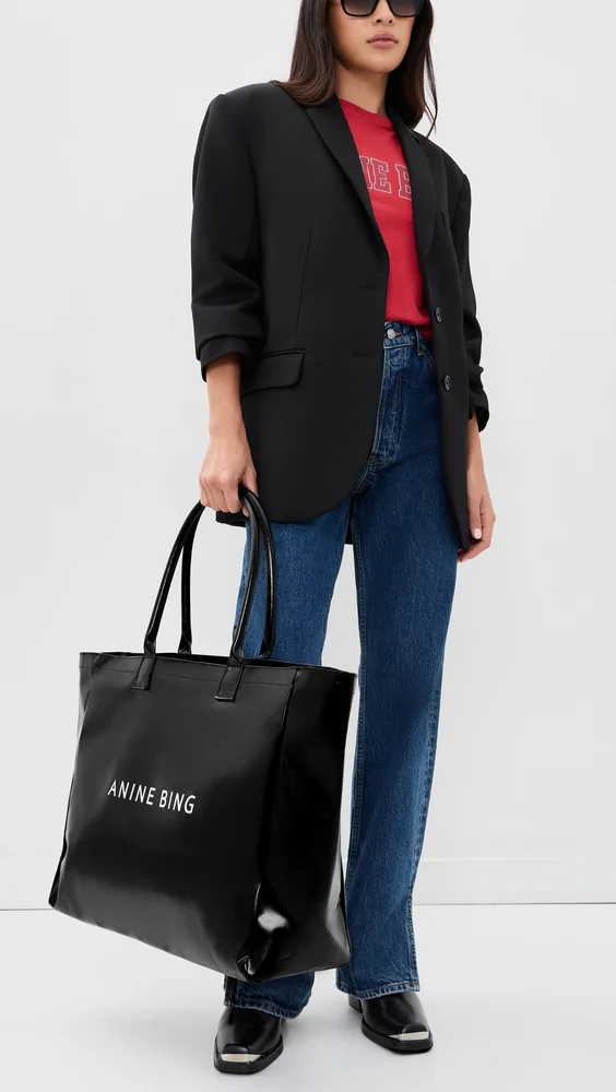 Leo Coated Canvas Tote Bag