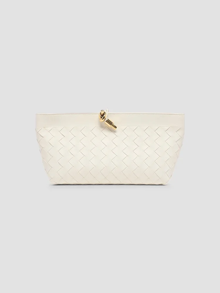 Andiamo Intrecciato Leather Clutch