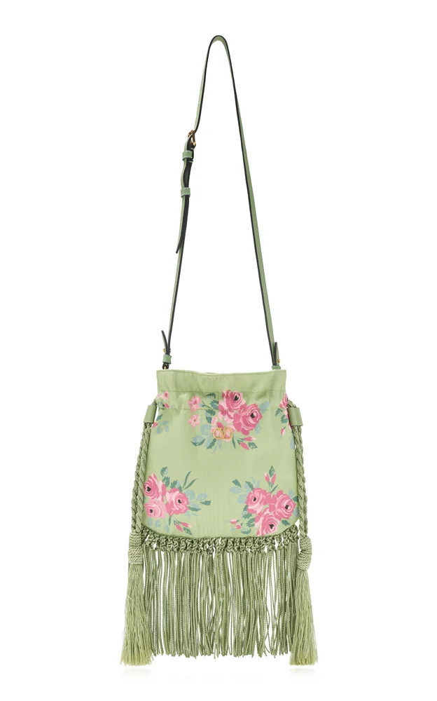 Nellcote Alice Small Drawstring Cotton-Silk Bag