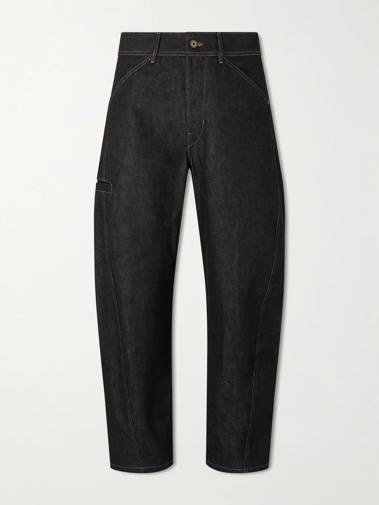Twisted Barrel-Leg Organic Jeans
