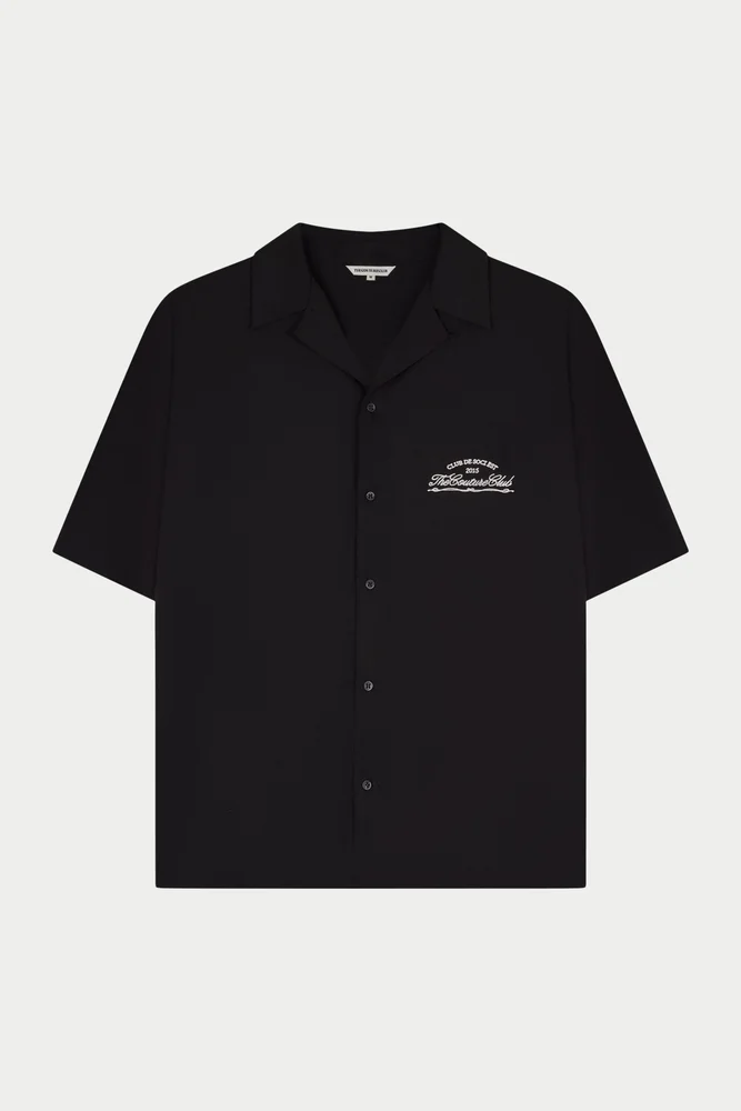 CLUB DE SOCI EMBROIDERY SHIRT - BLACK
