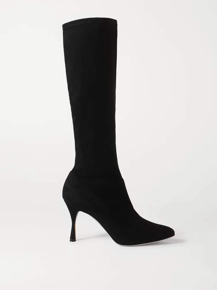 pamfilo 90 stretch suede knee boots