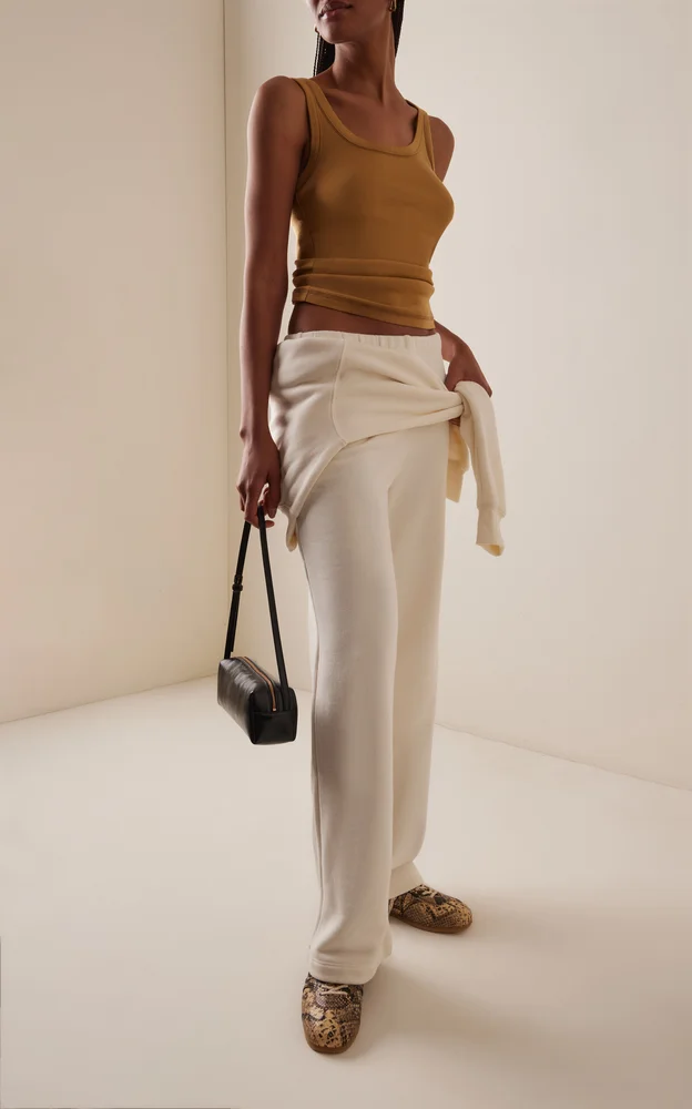 Oversized Cotton-Modal Wide-Leg Sweatpants
