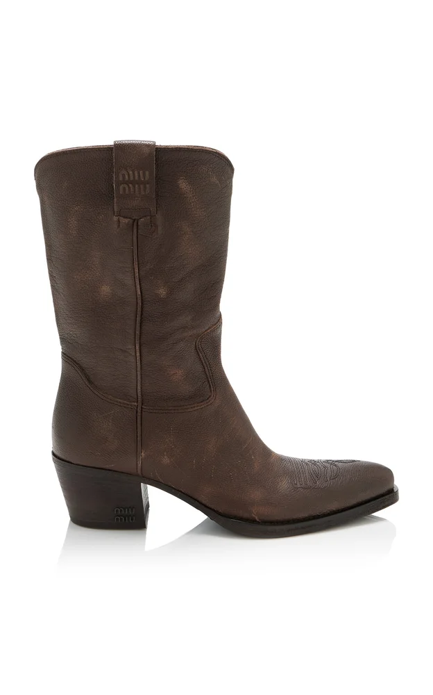 Leather Western Boots