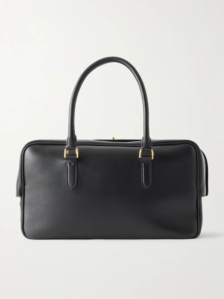 Balenciaga Le 7 leather bowling shoulder bag
