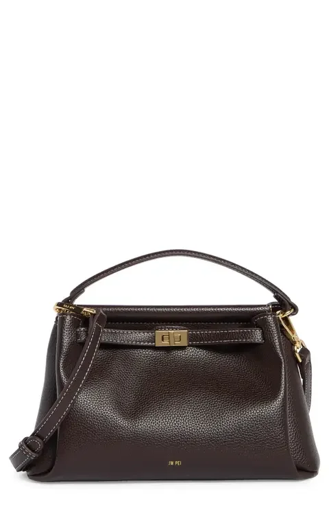 Carmen Faux Leather Top Handle Bag