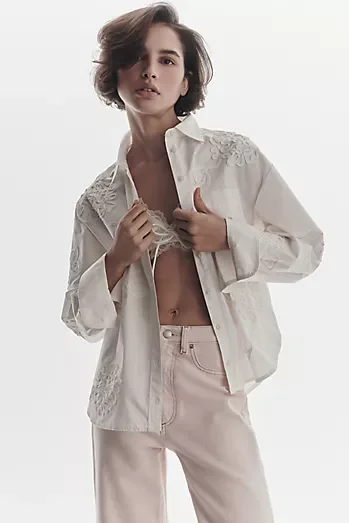 Maeve Shrunken Bennet Buttondown Shirt