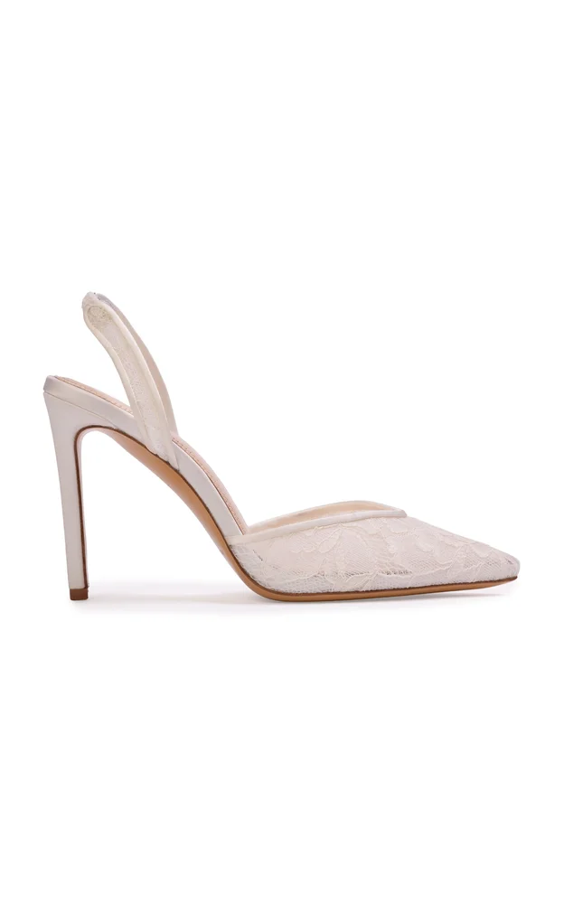 Jayla Lace Slingback Pumps