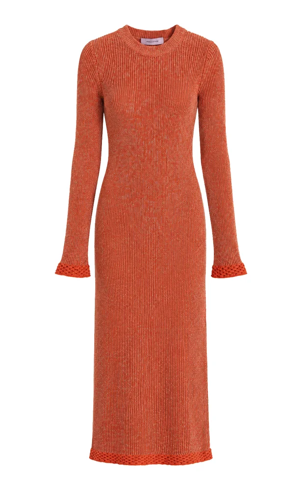 Sara Cotton-Blend Midi Dress