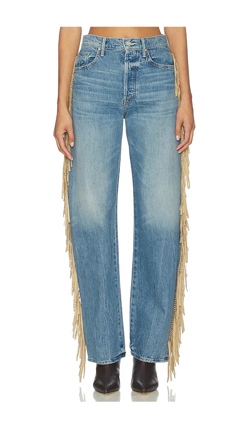 The Fringe Half-pipe Button Sneaker Jeans