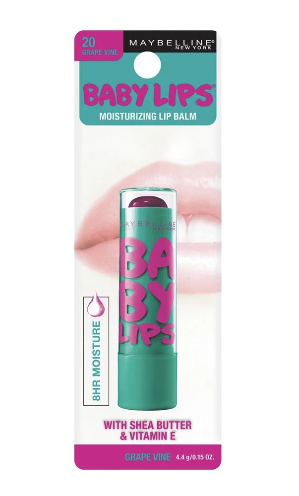 Baby Lips Moisturizing Lip Balm SPF 20 in Grape Vine