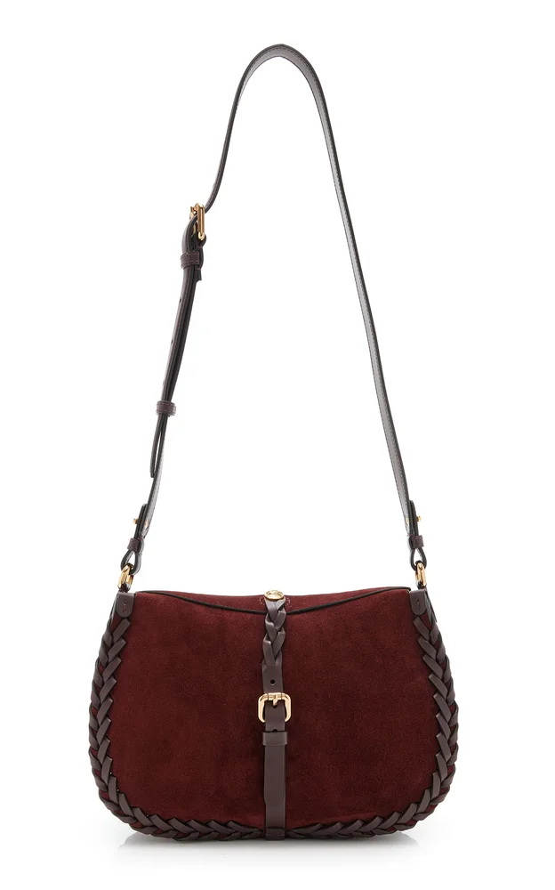 Medium Suede Crossbody Bag
