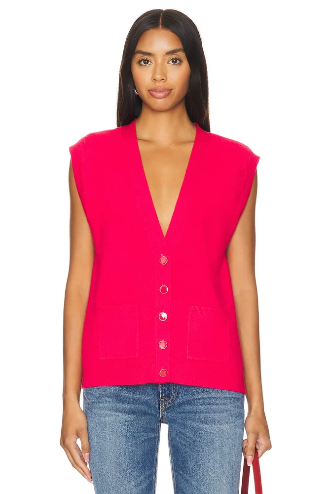 Jessica Button Front Vest