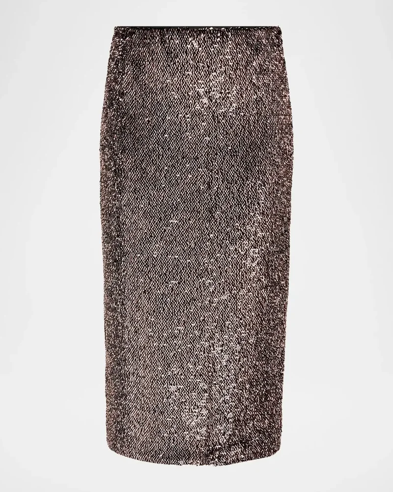 Koa Long Embellished Midi Skirt