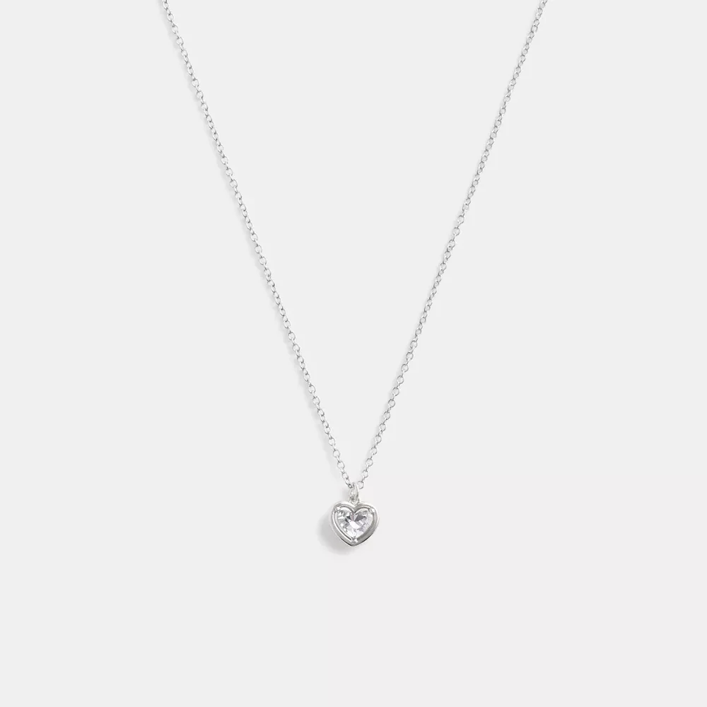 Halo Heart Pendant Necklace