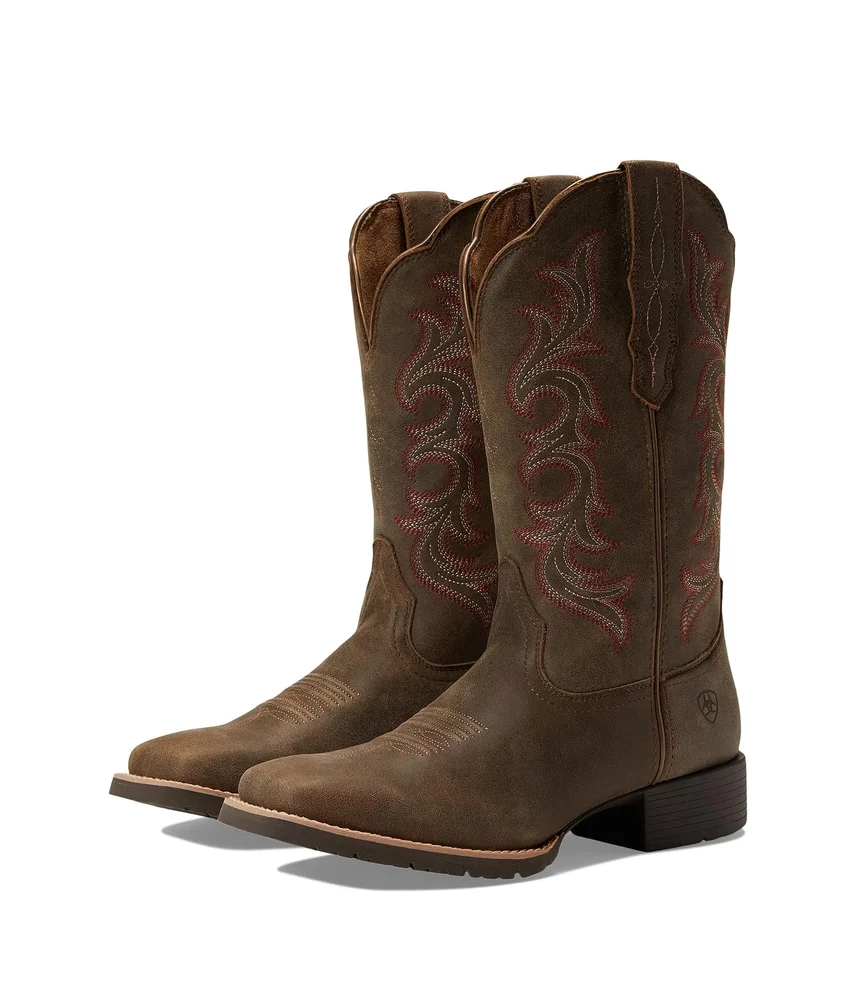 Hybrid Rancher Stretch Fit Western Boot (Pebble)