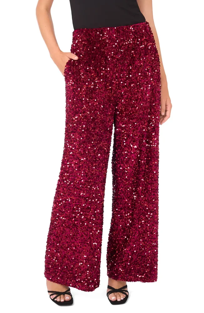 Sequin Wide Leg Pants