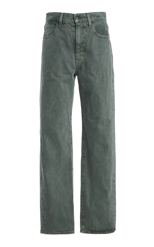 London Rigid High-Rise Straight-Leg Jeans