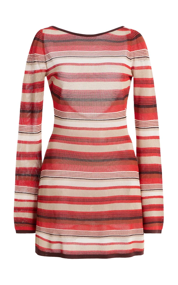Exclusive Coastline Striped Mini Dress