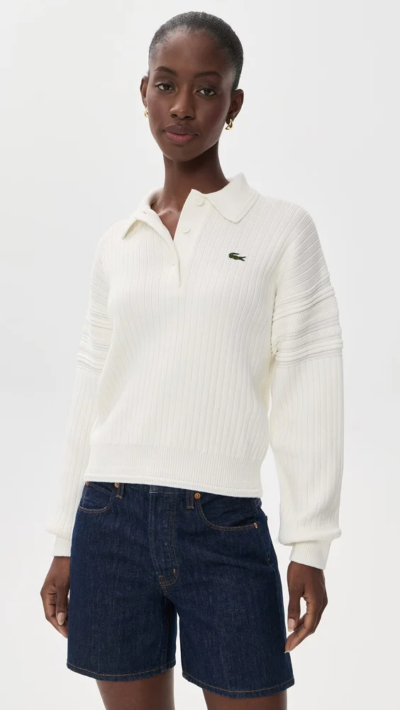 Long Sleeve Polo Sweater