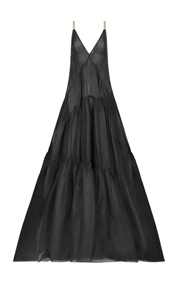 Exclusive Theatre for Dreamers Tiered Silk Gown