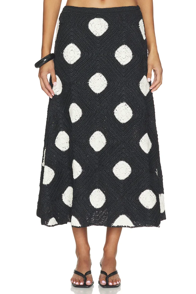 SIMONMILLER Zorah Crochet Skirt