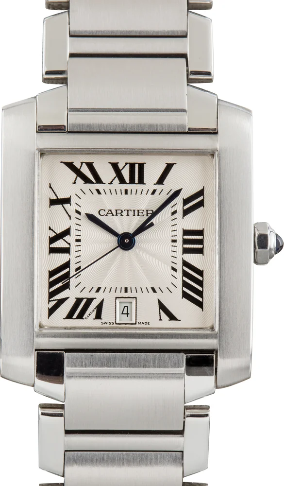 Pre-Owned Tank Francaise W51002Q3 Silver Dial Stainless Steel