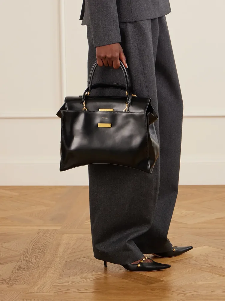 Hourglass Avenue Medium leather top-handle bag