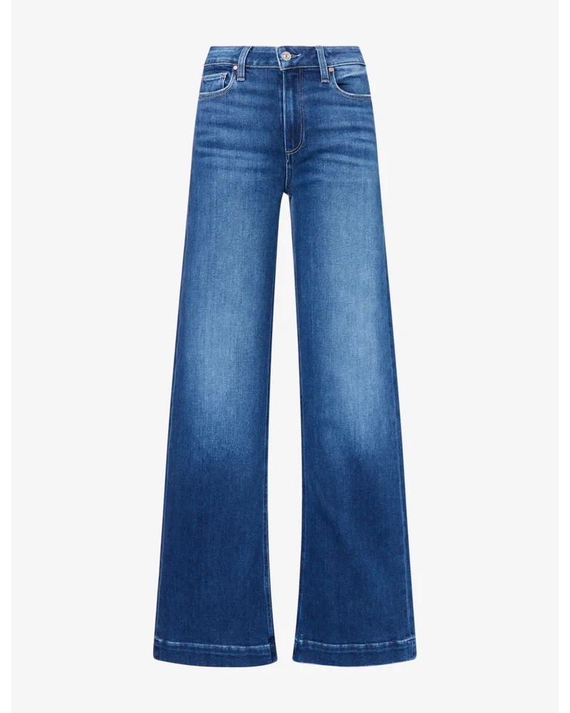 Leenah High-Rise Slim Wide-Leg Denim Jeans