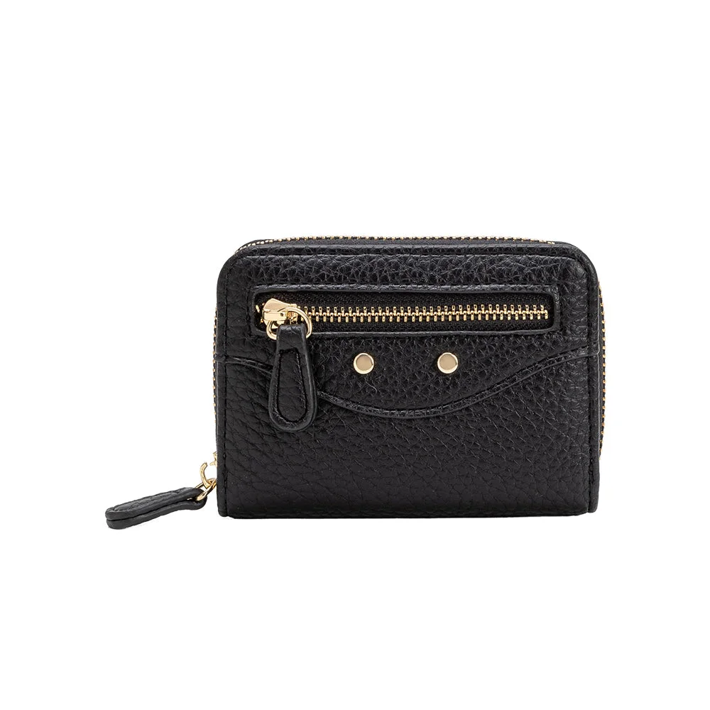 Frankie Black Vegan Leather Wallet