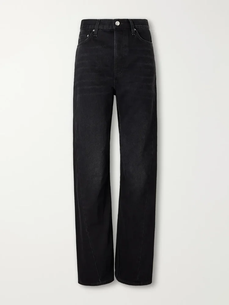 Twisted Seam mid-rise straight-leg jeans