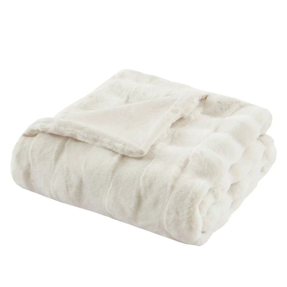 Camille 50"x60" Faux Fur Throw Blanket