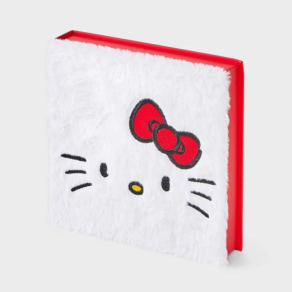 Furry Face Box of Cozy Embroidered Crew Socks, White/Blue